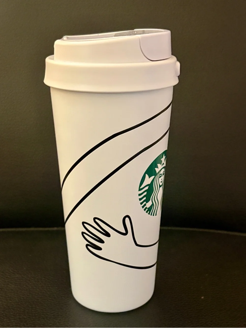 NWT STARBUCKS KITCHEN Coffee for All SPRING 2026 16oz 473mL Hug Graphic Tumbler